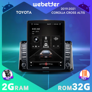WeBetter TopNavi 9.7inch Tesla Style Vertical Screen Android Car Radio Audio Video Stereo Player For Toyota Corolla Cross Altis 2019/2020/2021 With Bluetooth WiFi SWC MirrorLink Split Screen GPS Navigation