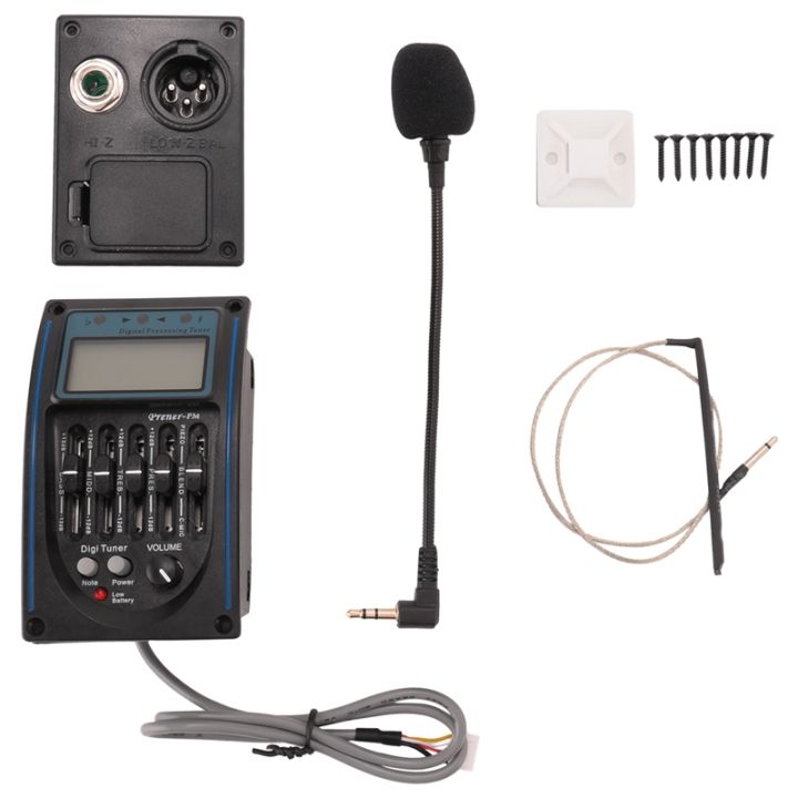 Micro Guitare 5 Bandes égaliseur Avec écran LCD - Préampli Piézo Pour Installation Facile