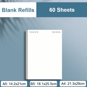 A5/B5/A4 Top Bound Spiral Notebook Refillable Binder Notebook Detachable Journal Memo Pads