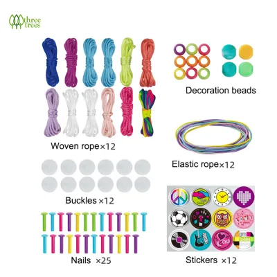 DIY Friendship Bracelet Kit 12 Designs Bracelet Making Tool for Girls Kids Arts & Crafts Toy Jewelry Weaving Set