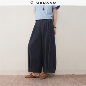 Giordano Women Women Pleated Jeans Free Shipping 18416208