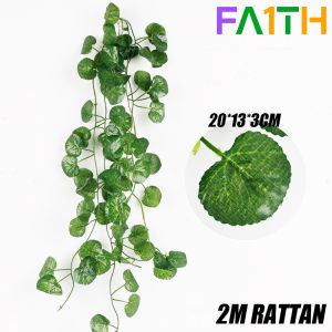 Artificial Green Ivy Leaf with Light String Artificial Vines Garland Plants DIY for Home Wedding Decoration Garden Party Decor