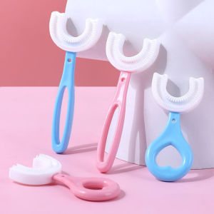 Sikat Gigi Anak Balita Bentuk U Shape Bahan Silikon Usia 2-6 Tahun/Sikat Gigi Balita-Aurora Store