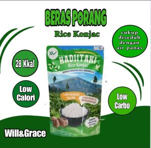 HADIITAKI Beras Porang 1 KG - Shirataki/Konjac Rice