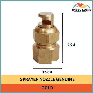 SPRAYER NOZZLE STANDARD THREAD GENUINE GOLD SPRAY SIDE DISTRIBUTION 180 DEGREES PER GENERAL ROD