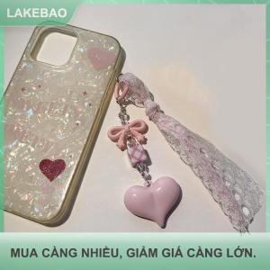 【LAKEBAO】 Ren Keychain Tim Bow Quyến Rũ Mặt Dây Chuyền Keyring Trang Sức Cho Cô Gái Phụ Nữ Quà Tặng Túi Trang Trí Túi Mặt Dây Chuyền Keyring