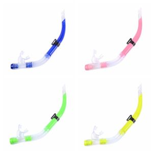 HELLOBBY Easy Breath Snorkel Tube Splash Guard Swimming Snorkel Breathing Tube Training Half Dry Diving Breathing Tube Underwater Equipment
