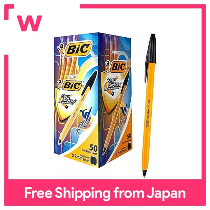 BIC BIC Oil-based ballpoint pen, orange 0.7mm black, 50 pcs. for office ...