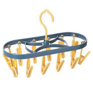 12 32 pegs hanger Drying Rack laundry Lingerie Clothes 32 Peg Underwear Hanger with Clips for Socks clip drying