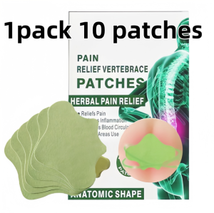 10pack/100pcs Back Pain Patch Herbal Pain Relief Shoulder Back Knee Relief Cervical Joint Spine Muscle Stiffness