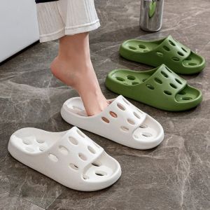 CHARMI Anti-skid Men Women Slippers Drainage Quick-dry Porous Slippers Indoor Slippers Leaking Sandals Leaky Bathroom Slippers Summer