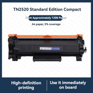 Compatible TN‑2520 TN‑2520XL Toner Cartridge 1200 Pages Yield(A45% Coverage) Replacement for Brother DCP‑L2548DW DCP‑L2518DW HL‑L2460DW HL‑L2860DW MFC‑L2800DW Laser Printers