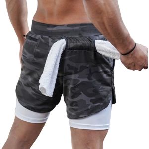 🔥🇲🇾 KOOWOO 🇲🇾🔥2Layer Men Short Seluar Lari Berkembar Lapisan Dua Cepat Kering Seluar Sukan Gimnasium