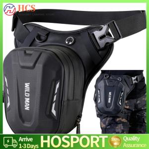 Motorcycle Bag Waterproof Fanny Pack for Motorbike Storage Utility Leg Bag with Adjustable Straps and Multiple Pockets for Easy Access