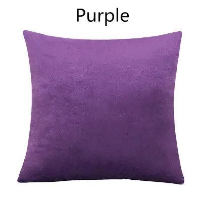 40x40 45x45 50x50 60x60 cm Square Large Velvet Plain Cushion Cover Throw Pillow Case Home Sofa Decor