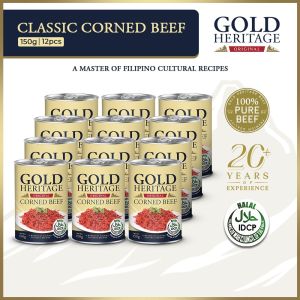 Gold Heritage Corned Beef 150g - Pack of 12 Grocery Store Wholesale Promo Canned Goods On Sale