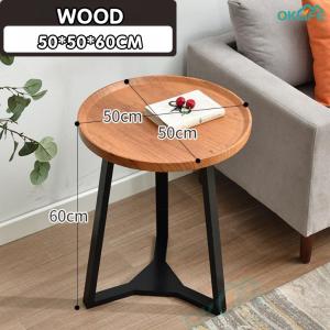 [OKLIFE. SG]Round table in the living room balcony small round table side table in the bedroom round coffee table simple bedside table
