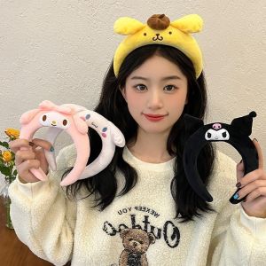 Funny Sanrio Headband Kuromi My Melody Cinnamoroll Cute Anime Plushie Hair Accessories Halloween Series Kid Toys Doll Girl Gift