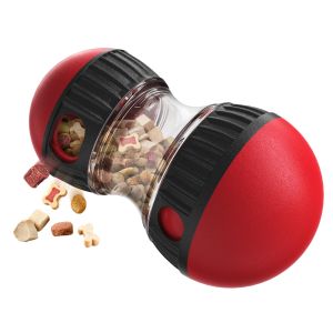 Lovinland Dog Food Puzzle Toy Adjustable Treat Dispensing Food Dispenser Slow Feeder Bowls Puppy Enrichment Toy Ball Dog Interactive Chase Training Toys for Small Medium Large Dogs Reducing Boredom and IQ Training Toys