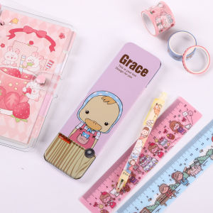 Metal Small Pencil Box Stationery Box Stainless Steel Box Metal School Supplies Pen Holder Cosmetic Pencil Cases for Pen Pencil Makeup