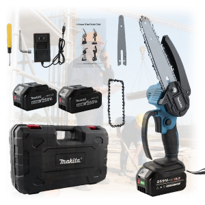 Rechargeable Wireless Chainsaw – 6 Inch Compact Design Ideal for Garden and DIY Projects