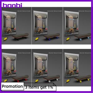 banbi Finger SkateBoard Wooden Fingerboard Toy Professional Stents Finger Skate Set