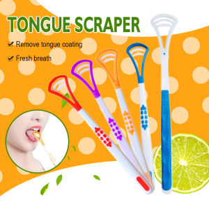 Tongue Brush Tongue Cleaner Scraper British Hand Scraper Silicone Brush with Handle Oral Hygiene Dental Care Cleaning Personal Health Care Tools