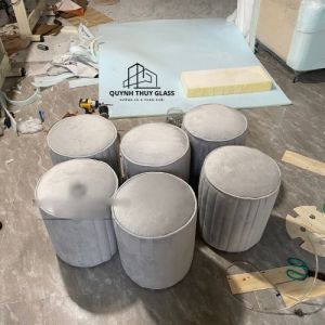 Ghế độ nhung nỉ hàng chọn màu ib shop (Sẵn hàng)