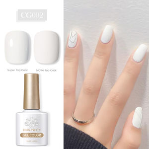 BORN PRETTY 10ml Reflective Glitter Gel Silver Sequins Gel Nail Art Polish Soak Off UV Nail Gel Semi-permanent Nail Art Decoration