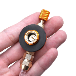 Cắm Trại Ngoài trời ống nối bơm nhiên liệu khí phẳng xi lanh cho tank Coupler Adapte