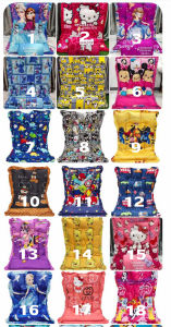 ที่นอนเด็กอนุบาล สีสันสดสวย สายแบบแปะฉีก มีหมอนในตัว น้ำหนักเบาพกพาสะดวก ขนาด 120x80 เซน พับเก็บง่าย