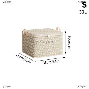 [COD] yixiayun Portable Large Capacity Clothes Quilt Storage Bag Dust-proof Toy Home Moving Storage Bag Wardrobe Accessories