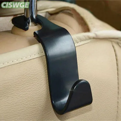 CISWGE Ghế Xe Tựa Đầu Móc Móc Móc Treo Lưu Trữ Màu Đen Tổ Chức Phổ Quát Cho Túi Xách Ví Áo Phù Hợp Phổ Quát Xe Chủ Xe