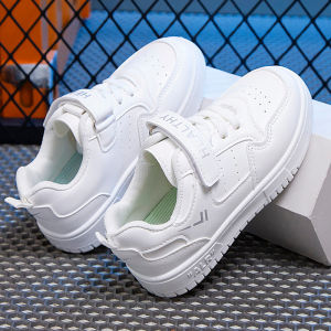 White Shoes for Girls and Boys Comfortable Waterproof Casual Rubber Sneakers for Kids With Box(Size 27-38)