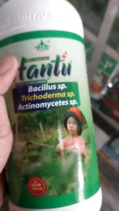 Pupuk+Fungsida Hantu Jimmy Hayati ++ 1 liter/Pupuk + Fungisida Hayati Hantu Bacillus sp. Trichoderma sp. Actinomycetes