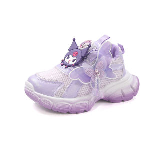 Christmas Gift Halloween Kawaii Children Kuromi Sports Shoes Sanrio Girls Cartoon Anime Autumn New Dad Shoes Teenagers Sweet and Lightweight Running Shoe