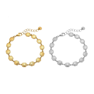 Vòng tay hình vuông vàng hoặc bạc chắc chắn với thiết kế búa độc đáo dây đeo cổ tay độc đáo cho các cá nhân hợp thời trang