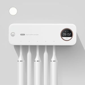 New UV toothbrush disinfection box quick drying wall mounted toothbrush holder with LED display screen storage toothbrush holder with bathroom accessories LED display screen