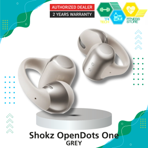 Shokz OpenDots ONE GREY Open-Ear Clip-On Wireless Earbuds - 6.5g Ultra-Lightweight Comfort Headphones - Dolby Audio with Bassphere Tech 3-Mic AI Clear Calls & 40H Battery