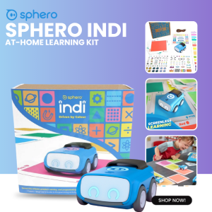 Sphero indi At-Home Learning Kit for Kids Age 4+ Screen-Free and App-Enabled Learning Coding STEM Education for Kids & Students Coding Robot