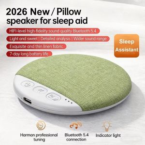 Wireless Pillow Speaker for Deep Sleep Bluetooth 5.4 HiFi Audio Device with Natural White Noise for Rest