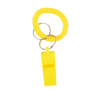 MEEU 10Pcs Loud Crisp Sound Spring Wristband Whistle Colorful Plastic Sport Whistle Lightweight Stretchable Referee Whistle Cheerleading Supplies