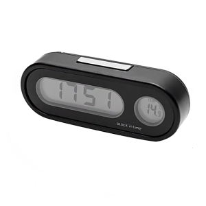 Car Temperature Clock Universal Auto Dashboard Digital Clocks with Blacklight & LCD Screen Temperature Gauge -20-50℃