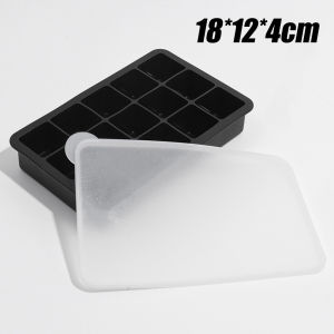 15 Grid Big Ice Tray Mold Food Grade Silicone Ice Cube Square Tray Mold DIY Ice Maker Ice Cube Tray