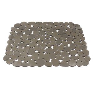 ANGFEW Durable Transparent/Black Plastic Soft for SinkTabletop Creative Dinnerware Mat Sink Protector Kitchen Accessory Drying Mat