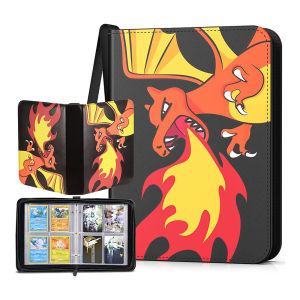 SG(Ready Stock)Pokemon Card Album Card Book Vmax Gx Playing Card Compatible Box Zipper Album Book
