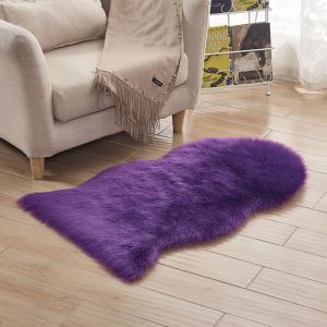YING39292 Washable Long Hair Carpet Fluffy Shaggy Floor Protection Sheepskin Rug Faux Fur Bedroom Mats Soft Rugs