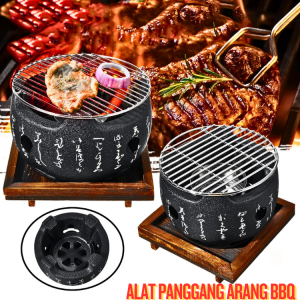 JAYA Alat Grill Panggang Arang sate BBQ Japanese Stove Bulat Aihogard Camping acara party
