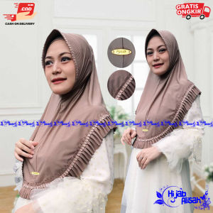 HIJAB INSTAN/ RYBECHA BERGO REMPEL RENDA BASO/ KERUDUNG KHIMAR/ HARGA MURAH GROSIR