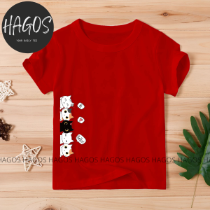 HAGOS ATASAN KAOS KIDS ANAK CEWEK COWOK LAKI LAKI PEREMPUAN COTTON KATUN LENGAN PENDEK DISTRO CAT
